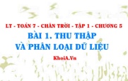 Thu thập và phân loại dữ liệu, tính hợp lí của dữ liệu? Toán 7 bài 1 Chương 5 Chân trời Tập 1